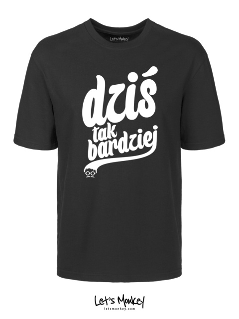 Koszulka /Dziś tak bardziej/ czarna - Cyber Marian