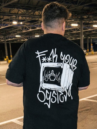 Koszulka F*** YOUR SYSTEM - DOUBLEYES