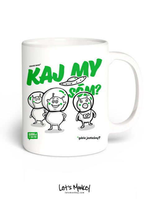 Kubek KAJ MY SOM? - Szalone Kreski
