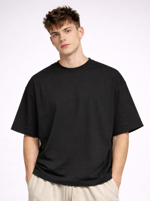 Koszulka BOXY czarna | 303 ESSENTIALS